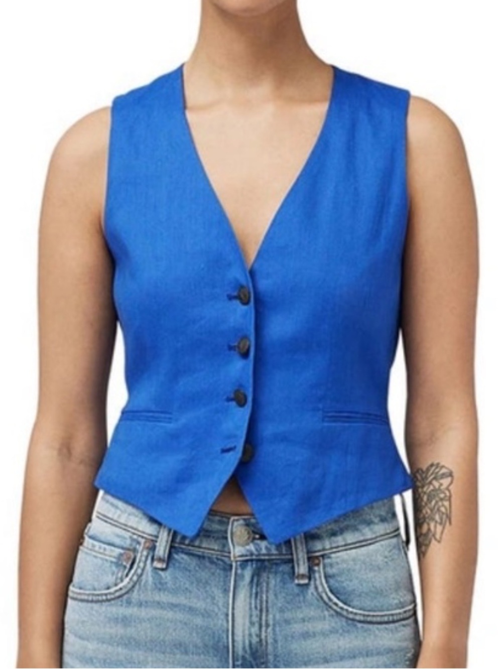 RAG & BONE Priya Linen Vest